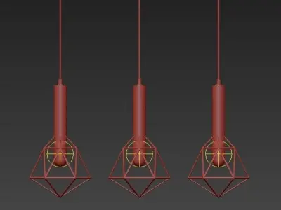 Cascade Geometric Pendant Lamp 3D model