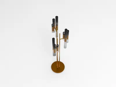 Floor Lamp Low-poly 3D model 30