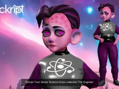 Sckript Toon Series Science-fiction collection 3D Model Pack