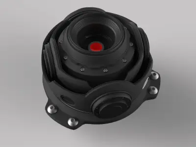 Robot Cyborg Eye 3d model 3D model