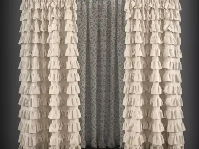 Curtain 3D model 16 3D model