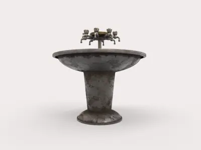 Multiple Drinking Water Taps 3D model