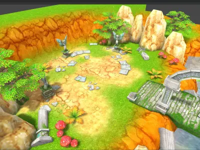 Casual RPG Environment 05 Low-poly 3D model