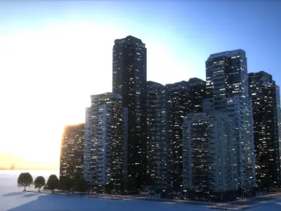 City Block Type B32 3D model