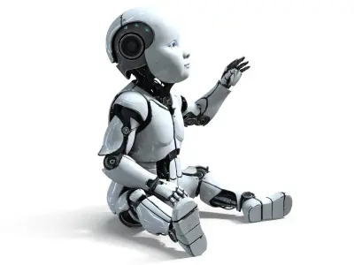  Cyborg Family Pack – Humans + Robot Horse 