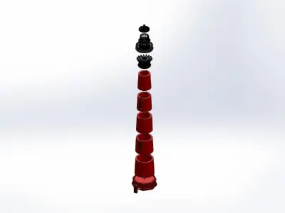 Currituck Beach Lighthouse Free 3D print model