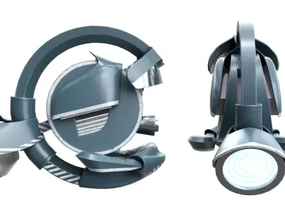 Sci fi Drone Low-poly 3D model get