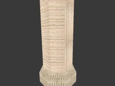 Gerudo Palace Pillar Free low-poly 3D model