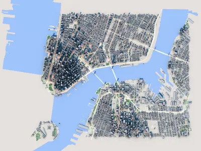 New York City USA 3D model