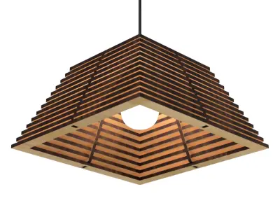 CEILING LIGHT LAMP 3D PRINT AND LASER CUT FILES MODEL 17 3D print model