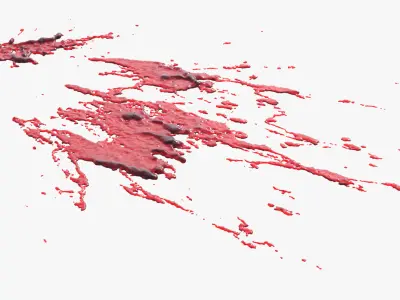 Swirly Blood Splatter vol1 4 3D model