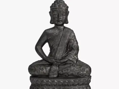 Buddha Sculpture For interior and exterior SPA- Zen Garden 3D model