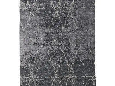 SAVONA HAND-KNOTTED WOOL SILK RUG B 3D model