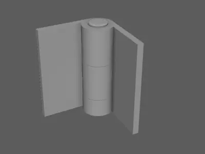 door hinge Free low-poly 3D model