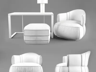 Trussardi Casa Larzia Armchair 3D model