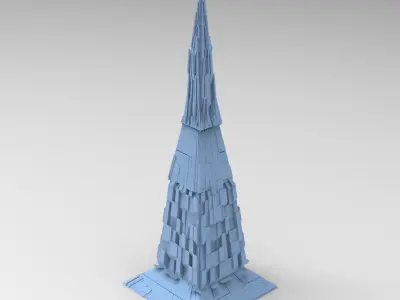 Egypt Maze pyramid building 3D model