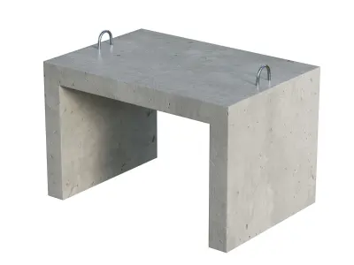 Industrial Concrete Product Low-poly 3D model