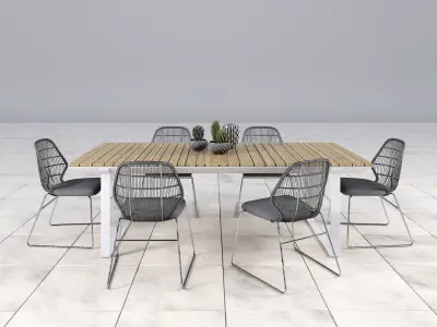 Chair Crinoline B and B Italia Outdoor 3D model