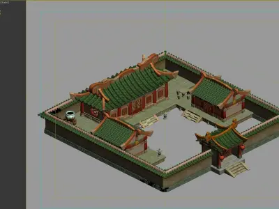 Ancient Architecture 3D model 12