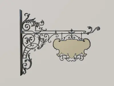 Wall Sign Asset Pack Low-poly 3D model