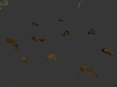 Broken - Stone 03 3D model
