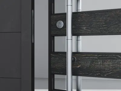 Aluminium door 225 3D model