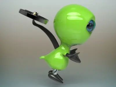Alien robot 3D model
