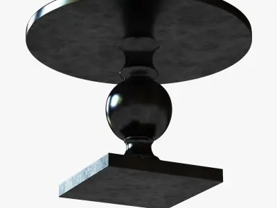 Arcadia  Round Pedestal Table 3D model