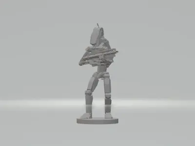 Battle Droids with weapon  3D print model