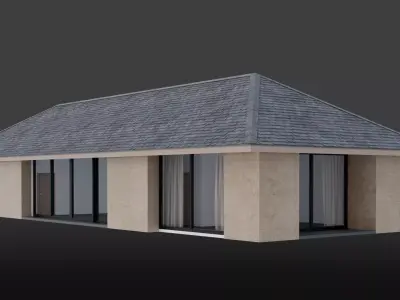 Tropical House Villa Building 3D model