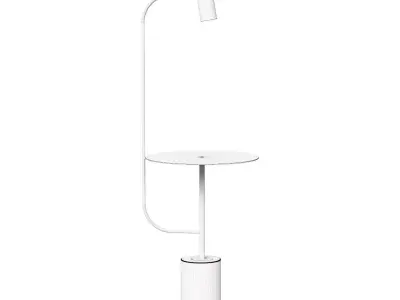 Outdoor designer lamp Tab by Light Room white 3D model