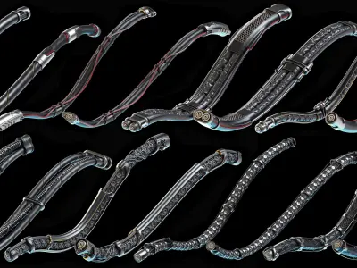 Wires and Cables set 3D model