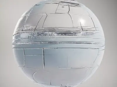 HQ PBR Textures Set SciFi Metal Panels Glossy Texture