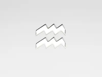 Aquarius v2 006 Low-poly 3D model