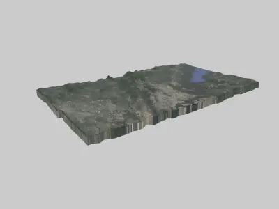 Yonkers City Low-poly 3D model