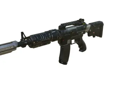 SCI-FI-M416 Low-poly 3D model