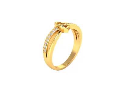 Women Ring  Render 3dm STL OBJ FBX Details 3D print model 41