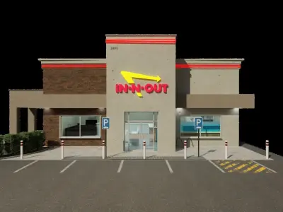 IN-N-OUT restaurant  3D model