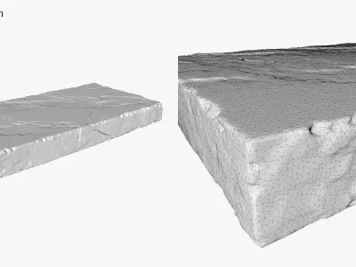 Rock slabs 2x1m 3D model