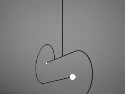  HD Ceiling Pendant Lamp Modern Low-poly 3D model