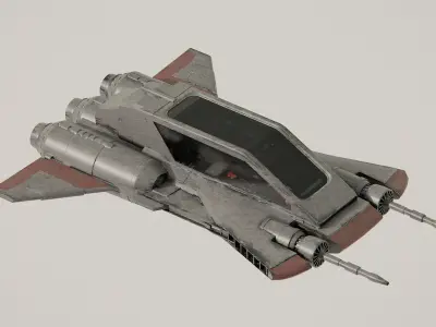 Pirate Snub Starfighter - Star Wars Mandalorian 3D model