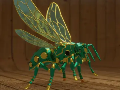 Robot wasp 3D model