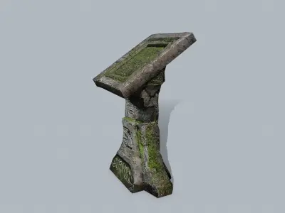 lectern Low-poly 3D model