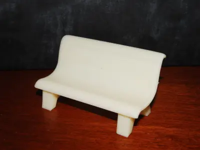 Marble bench for architecture-props 3D print model