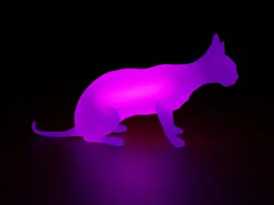 Indirect lighting for Sphynx Cat 3D model