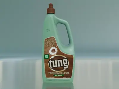 Wood Floor Cleaner low poly 3d model Low-poly 3D model