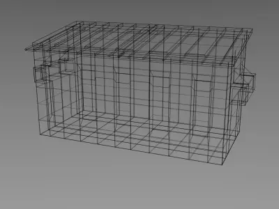 Dumpster trash can Low-poly 3D model shop