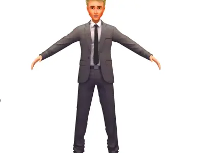 Cartoon High Poly Subdivision Avatar 009 Low-poly 3D model