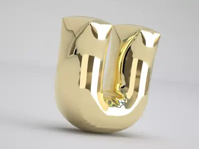 U Balloon Gold 3D model