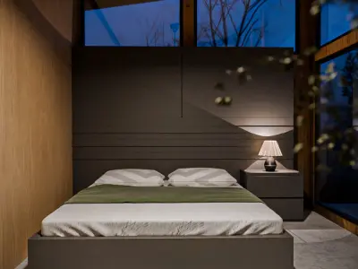 Wooden Villa scene 3D model